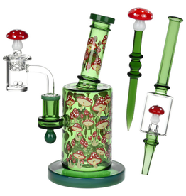 Pulsar 8" Shroomies Glow Dab Rig Kit by Pulsar