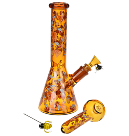 Pulsar 10" Beez Glow Herb Pipe Duo by Pulsar