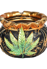 Royal Leaf Cauldron Secret Storage Ashtray - 4.5"