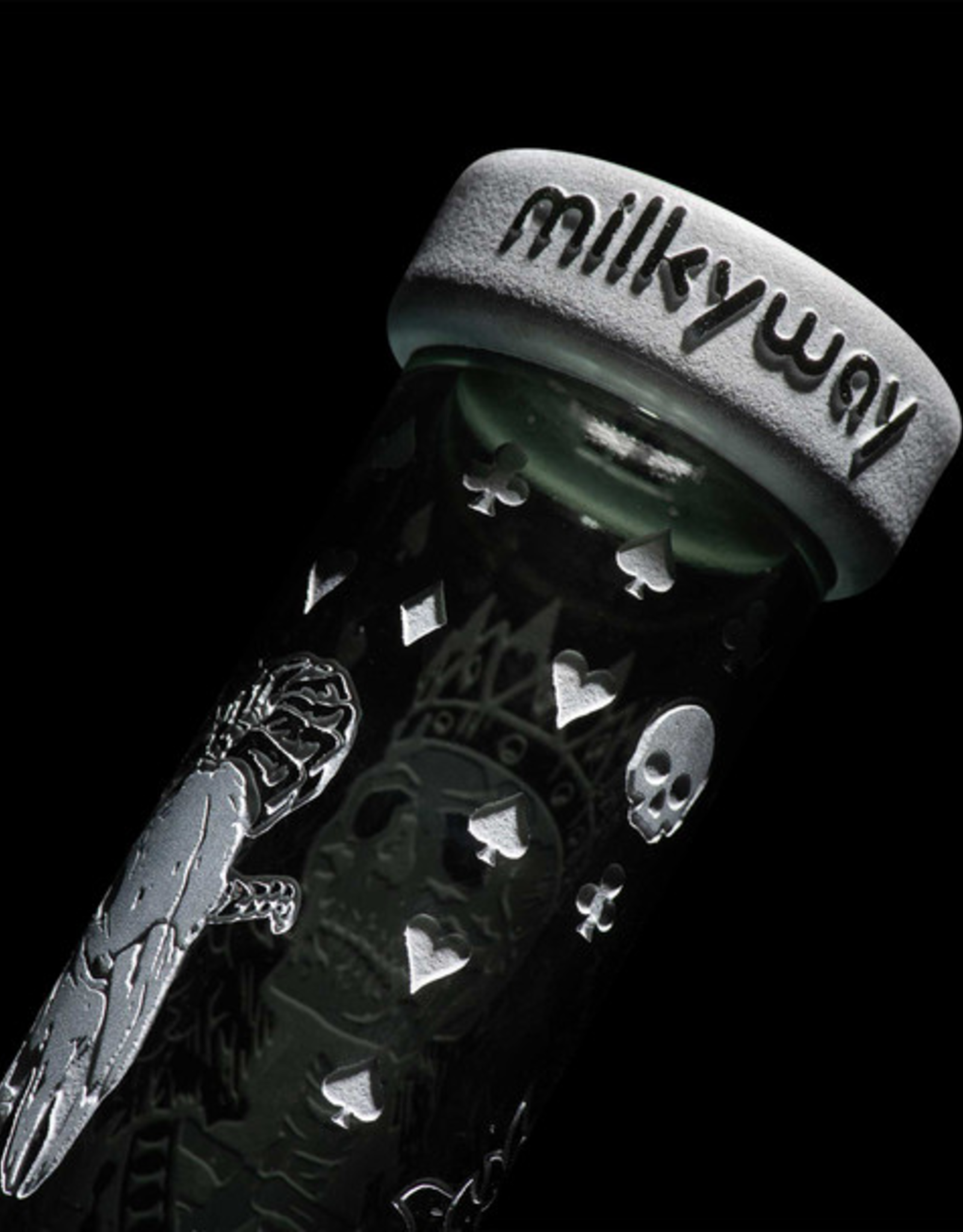 11" Unholy Coronation Beaker by Milkyway Glass - Smoke