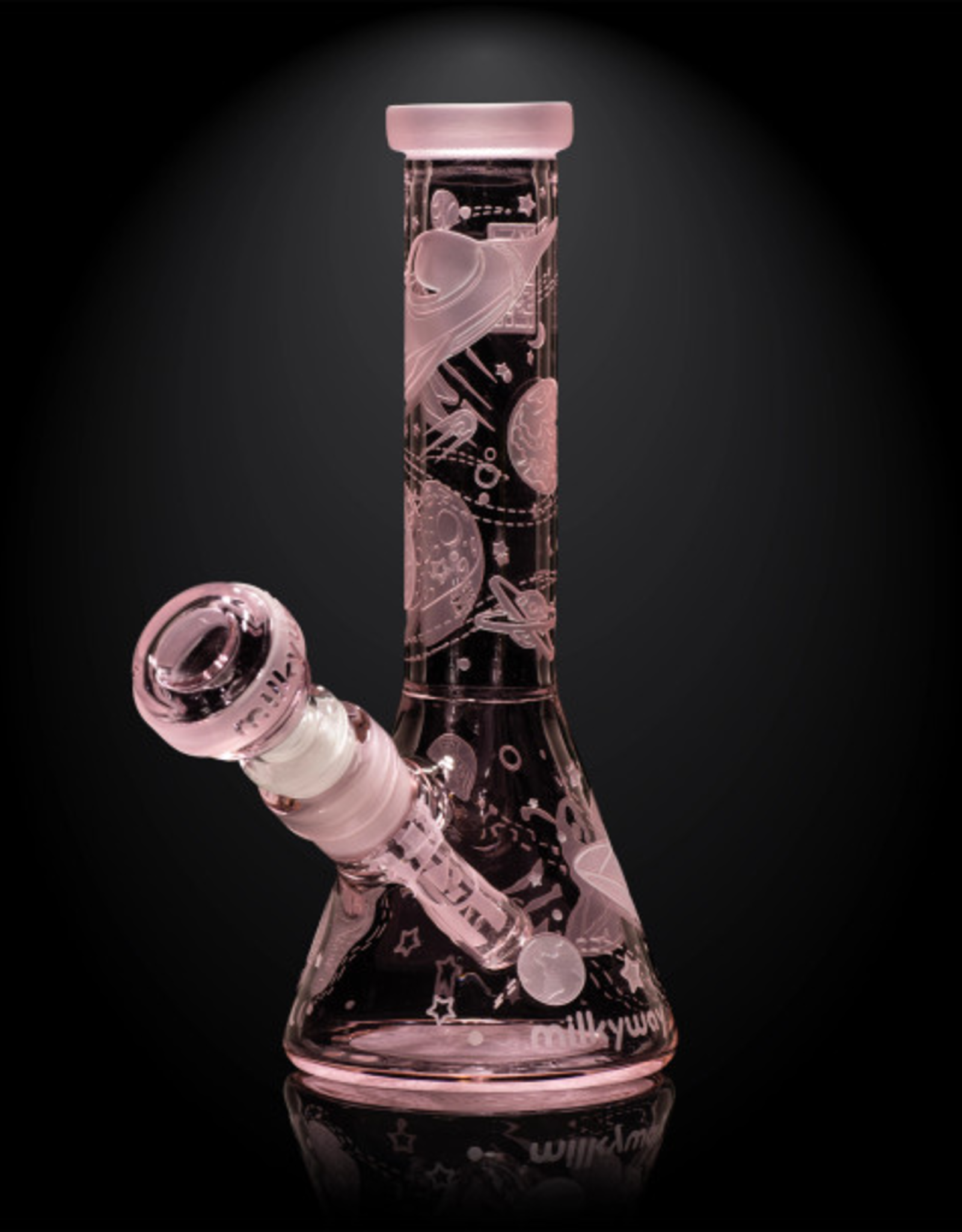 8" Space Odyssey Mini Beaker by Milkyway - Pink