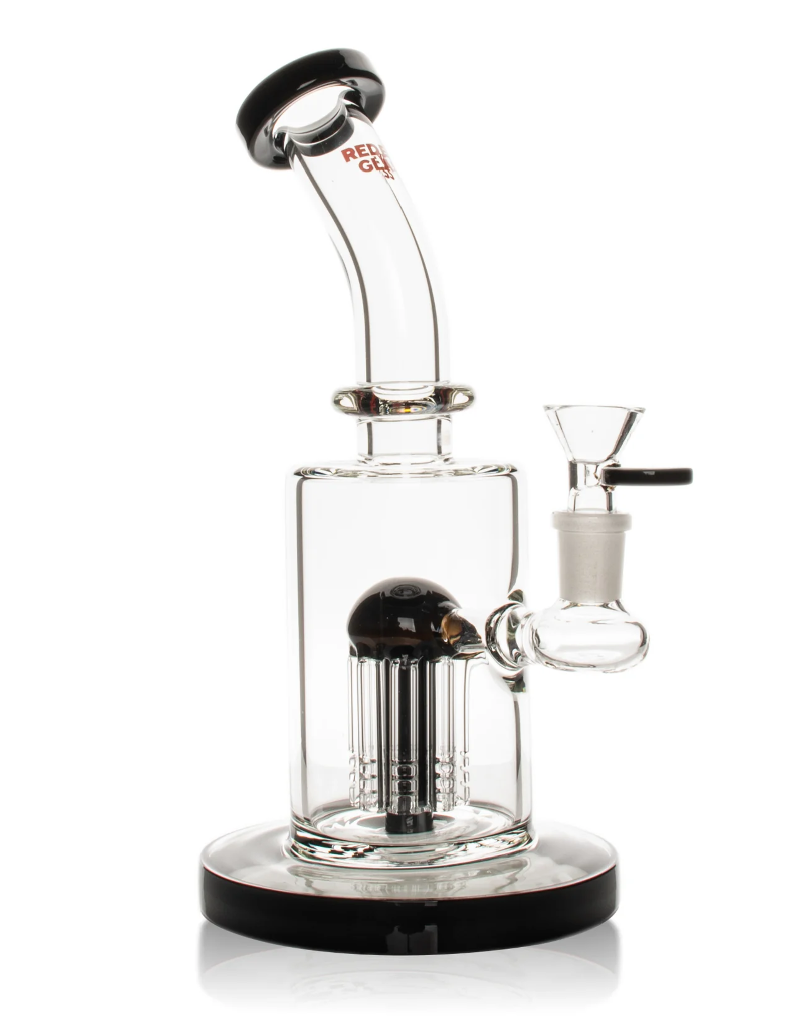 Red Eye Glass 9" Black Overstand Bubbler by Red Eye Glass