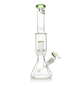 Red Eye Glass 12" Green Dodecagon Water Pipe by Red Eye Glass