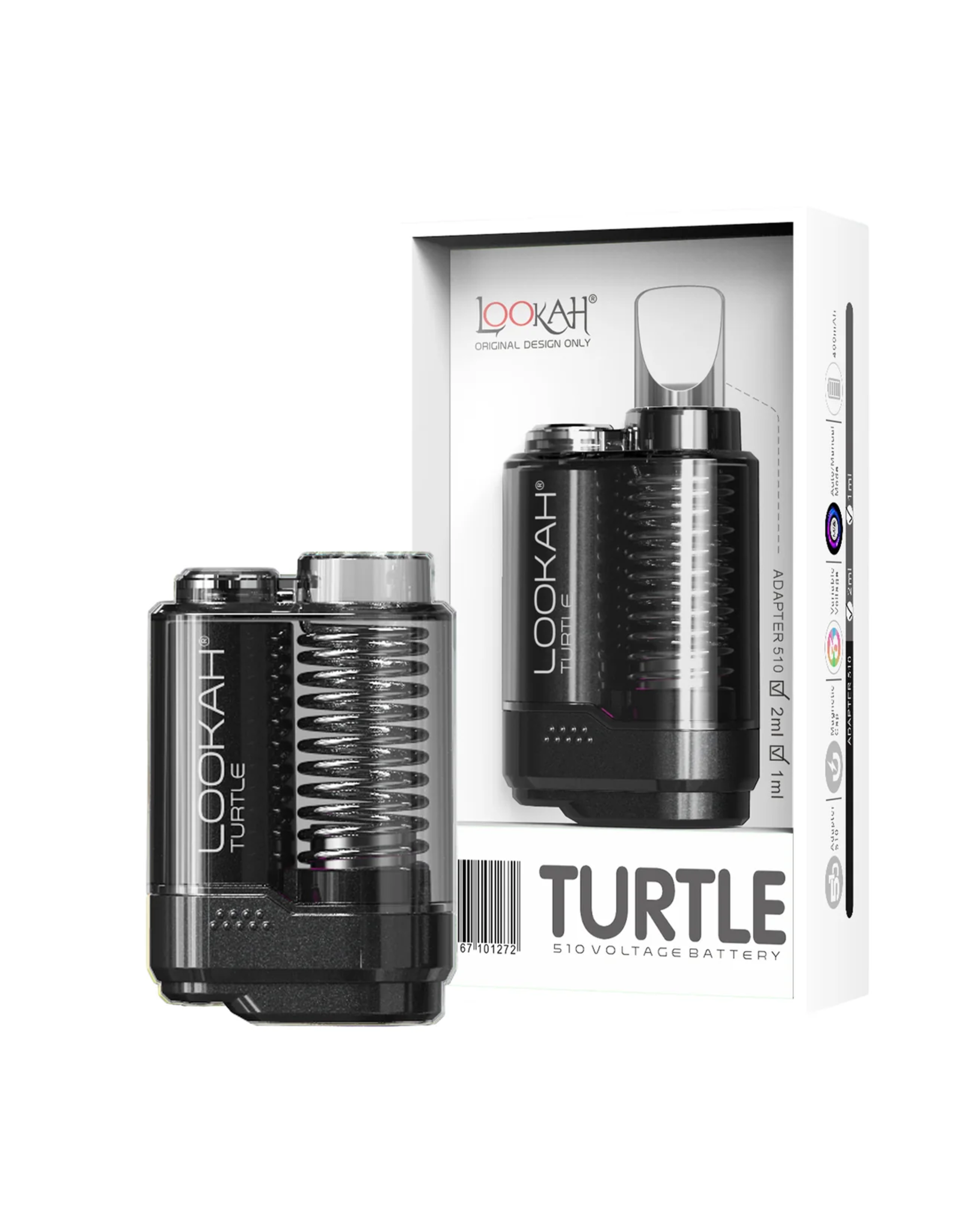 Lookah Turtle 510 Battery - Black