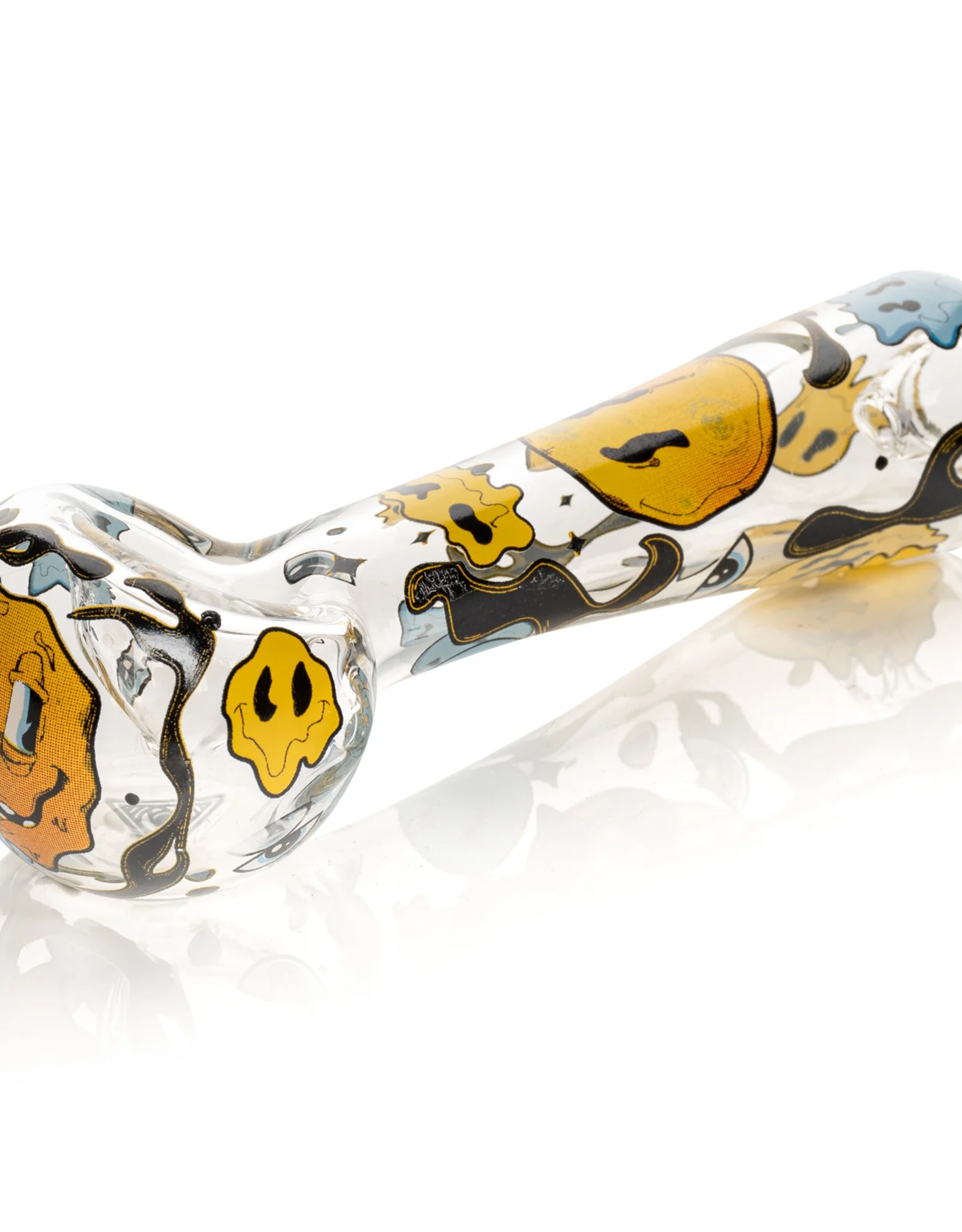Red Eye Glass 4.5" Smiley Face Pipe by Red Eye Glass