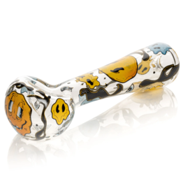 Red Eye Glass 4.5" Smiley Face Pipe by Red Eye Glass