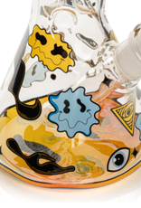 Red Eye Glass 10" Smiley Face Beaker by Red Eye Glass