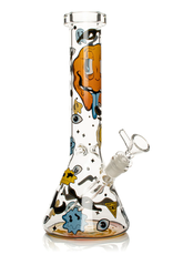 Red Eye Glass 12" Smiley Face Beaker by Red Eye Glass