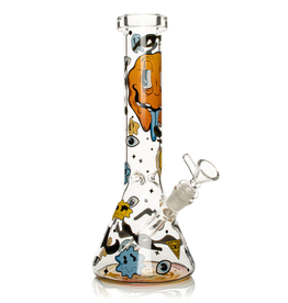 Red Eye Glass 12" Smiley Face Beaker by Red Eye Glass