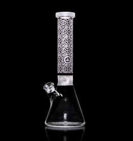 14" X-Morphic Beaker by Milkway Glass