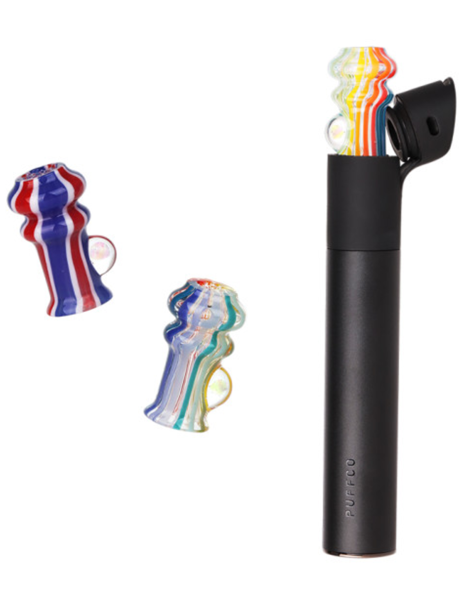 Rainbow w/ Opal Dry Glass Attachment for Puffco Pivot