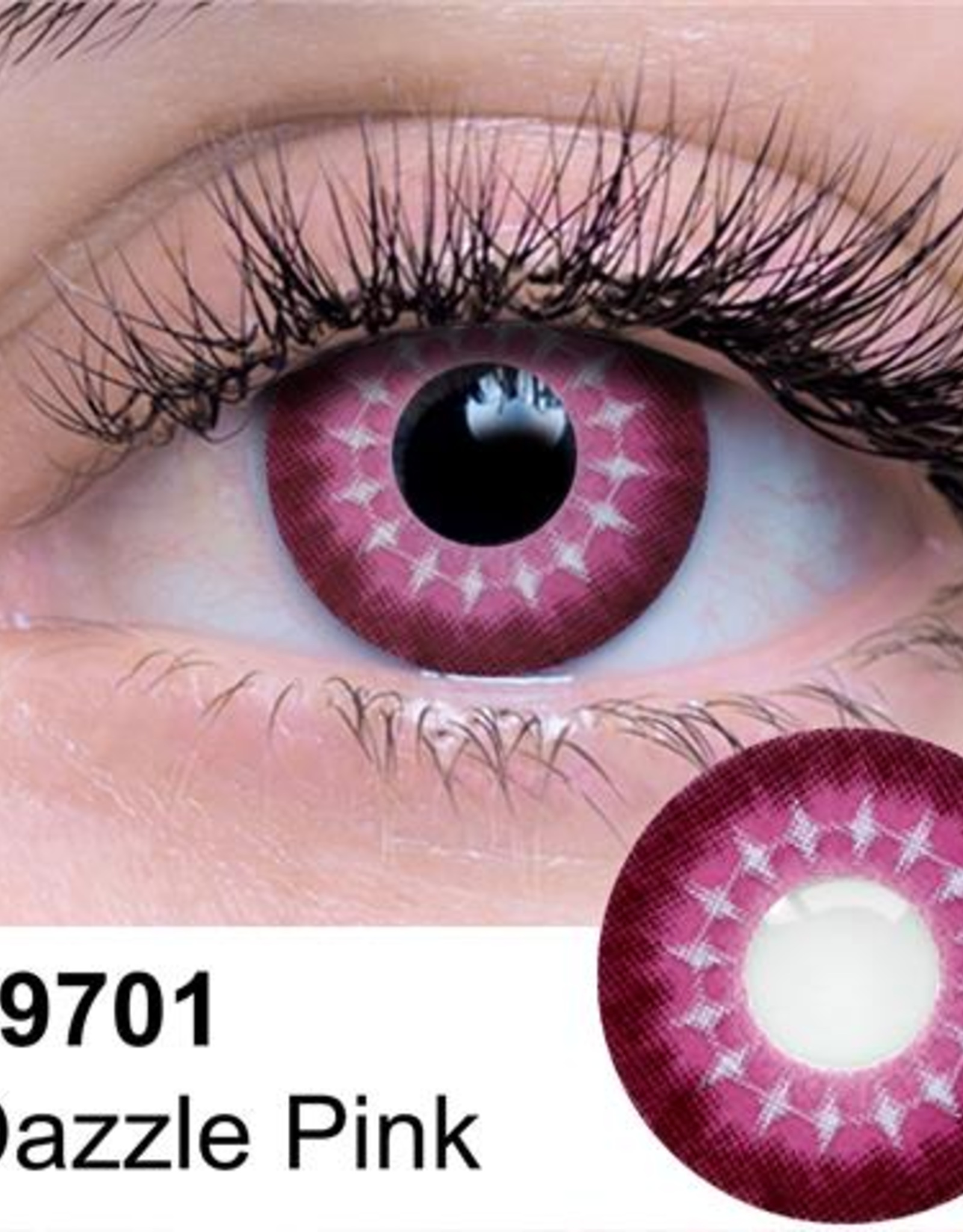Dazzle Pink Contact Lenses