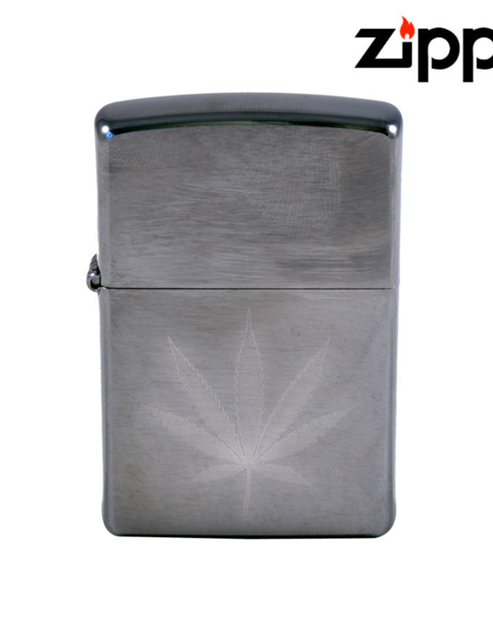 Brushed Chrome Leaf Zippo