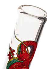 Red Eye Glass 12" Yin-Yang Dragon Beaker by Red Eye Glass