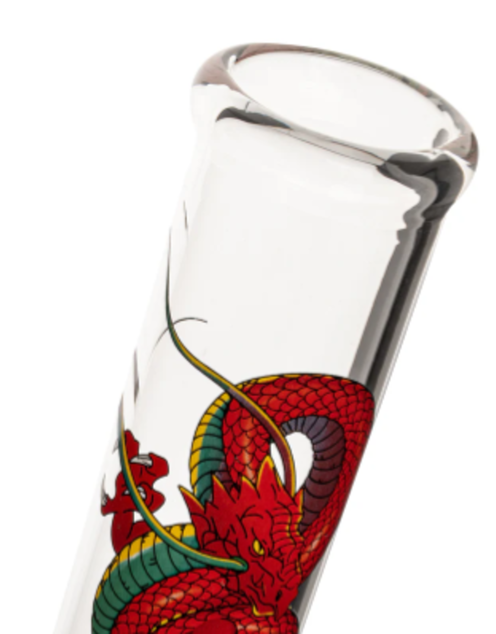 Red Eye Glass 12" Yin-Yang Dragon Beaker by Red Eye Glass