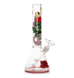 Red Eye Glass 12" Tongue Twister Beaker by Red Eye Glass