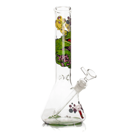 Red Eye Glass 12" Brain Frog Beaker by Red Eye Glass