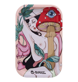 G-Rollz Mushroom Lover Metal Rolling Tray - Medium