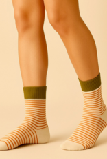 "Cousteau" Striped Crew Socks (2 pack) - Sargasso Palette