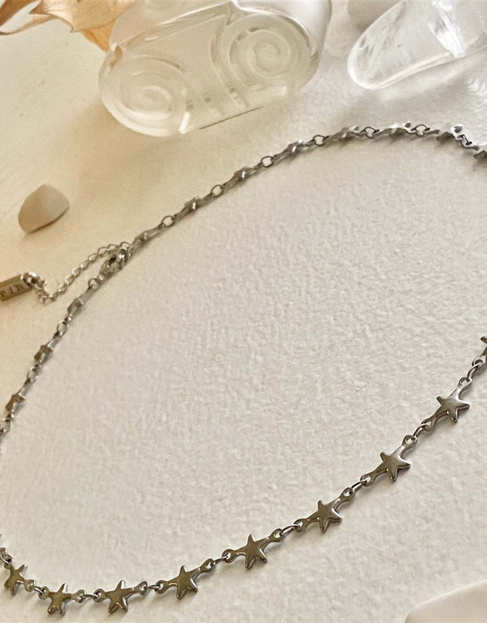 "Centauri" Silver Star Chain Necklace