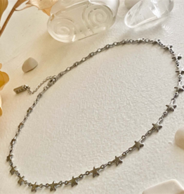 "Centauri" Silver Star Chain Necklace
