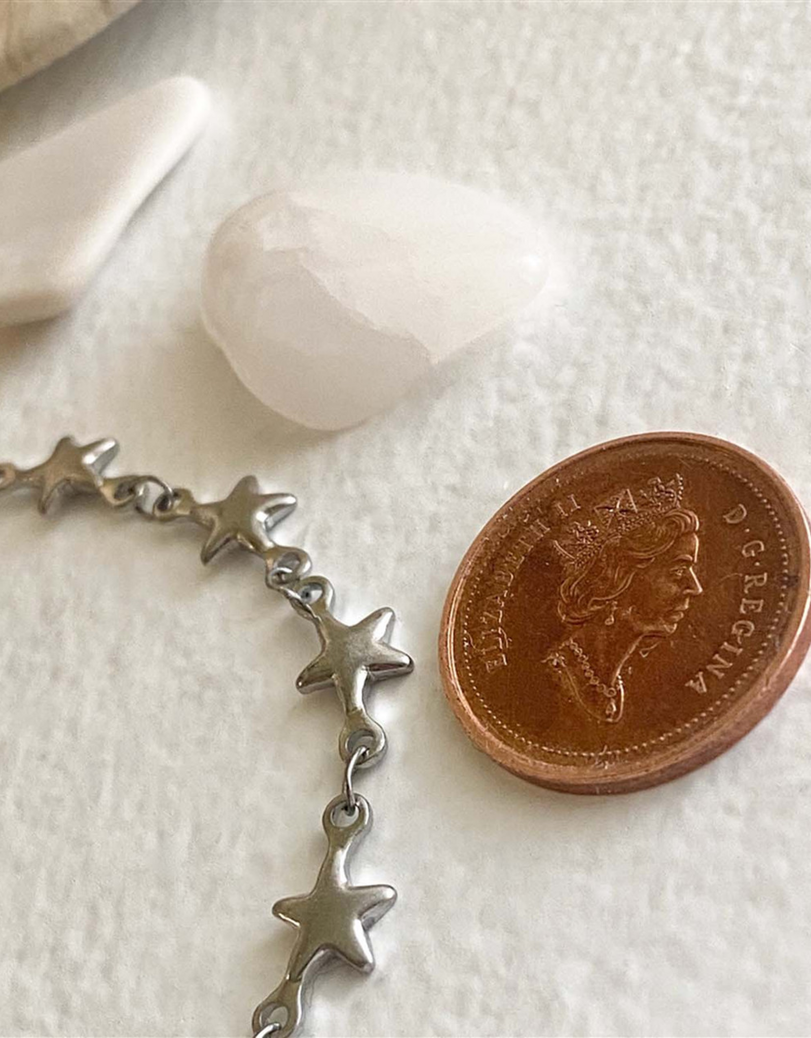 "Centauri" Silver Star Chain Necklace