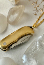 "Simple But Effective" Plain Pocket Knife Charm Necklace