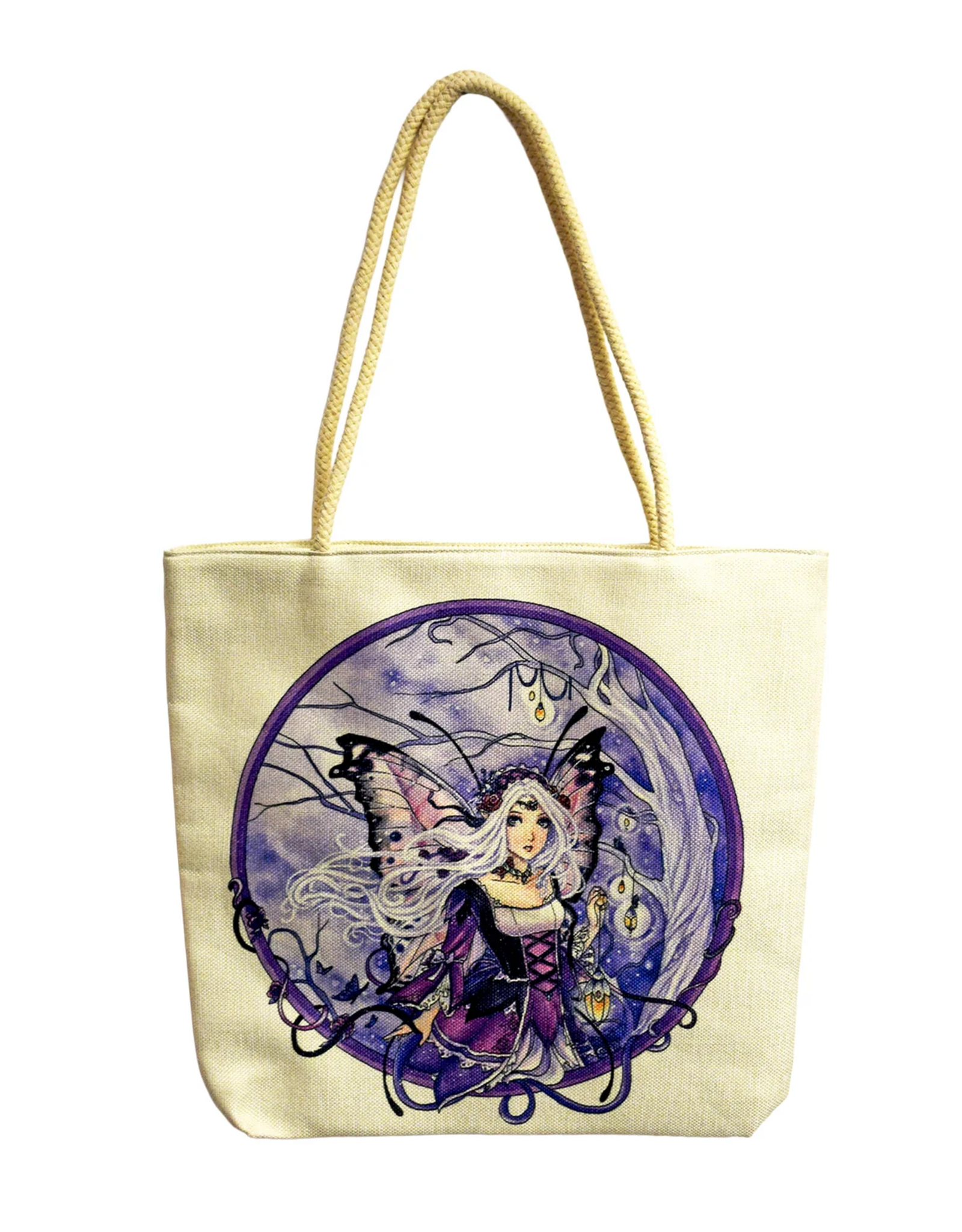 Techno Jute Tote Bag - Fairy