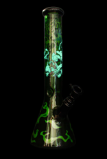 GEAR Premium 15” Glow-in-the-Dark Smoking Skulls Beaker by Gear Premium