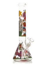 Red Eye Glass 15" Knotty Gnomes Beaker by Red Eye Glass