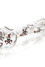 Red Eye Glass 4.5" Skull & Crosscanes Pipe by Red Eye Glass