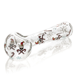 Red Eye Glass 4.5" Skull & Crosscanes Pipe by Red Eye Glass
