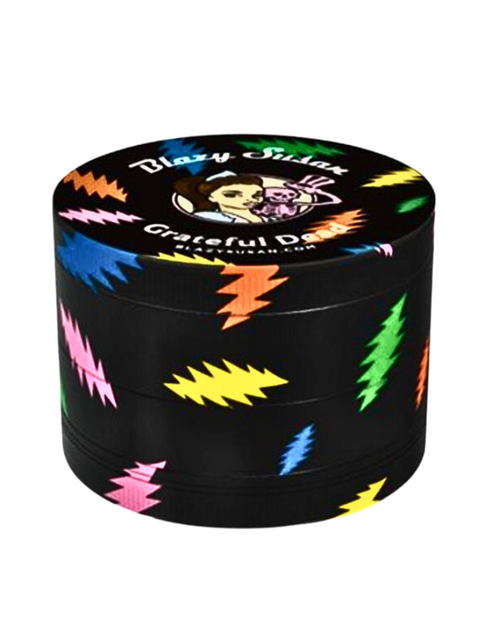 Blazy Susan X Grateful Dead Rainbow Bolts 63mm 4 Piece Grinder