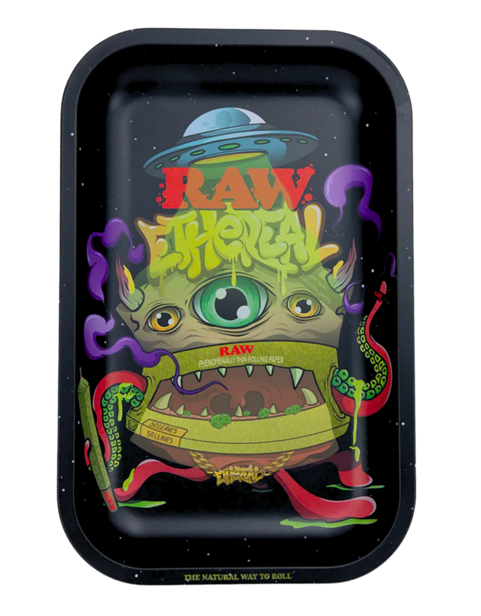 RAW RAW Ethereal Monster Metal Rolling Tray - Small