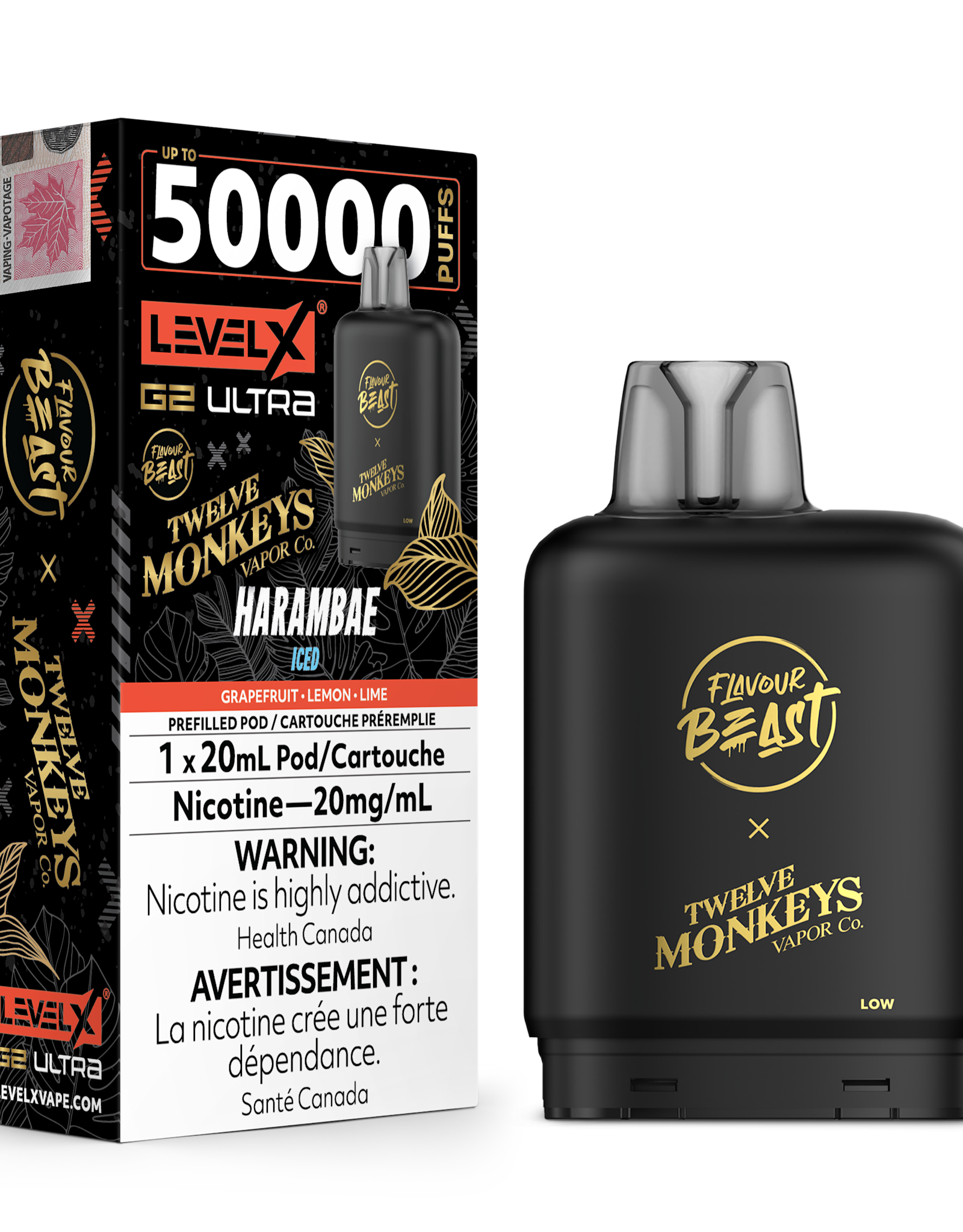 Flavour Beast x Twelve Monkeys Level X G2 Ultra Pod