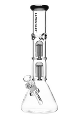 14" 9mm Legendary Double Tree Perc Beaker