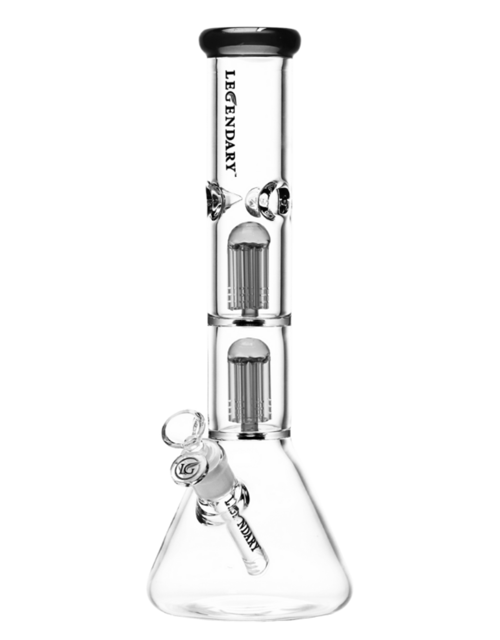 14" 9mm Legendary Double Tree Perc Beaker