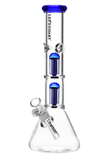 14" 9mm Legendary Double Tree Perc Beaker