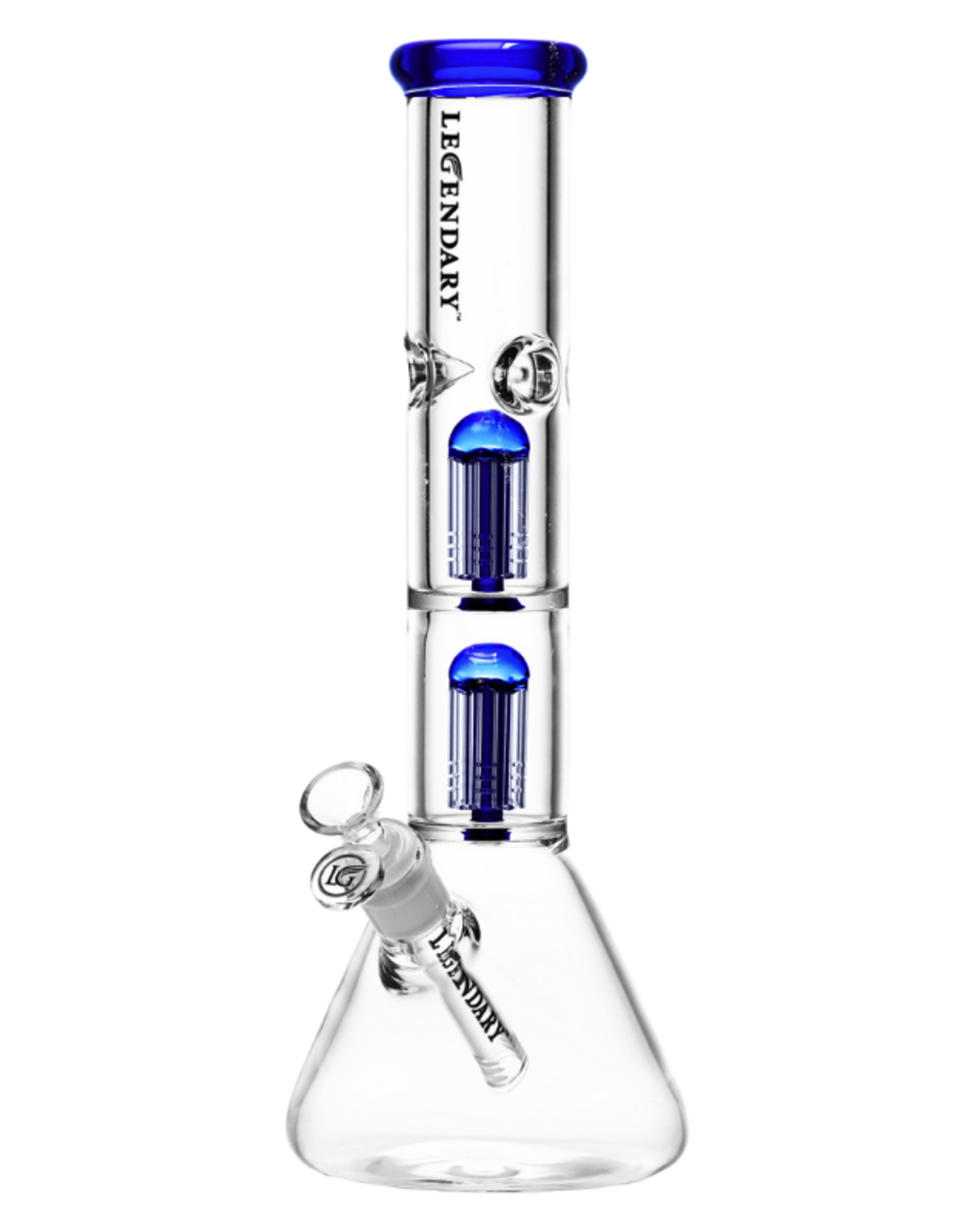 14" 9mm Legendary Double Tree Perc Beaker