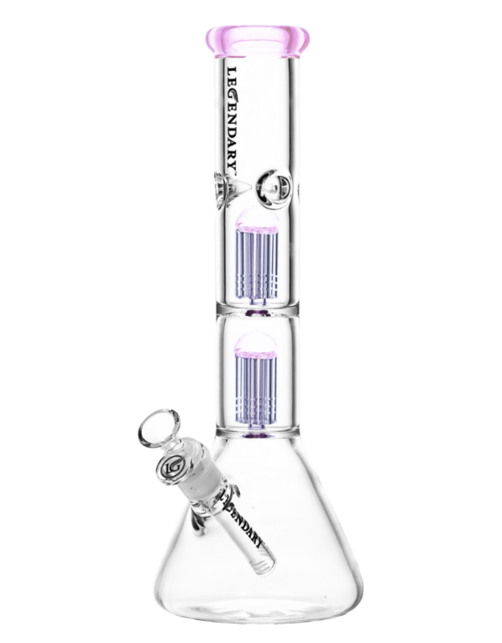 14" 9mm Legendary Double Tree Perc Beaker