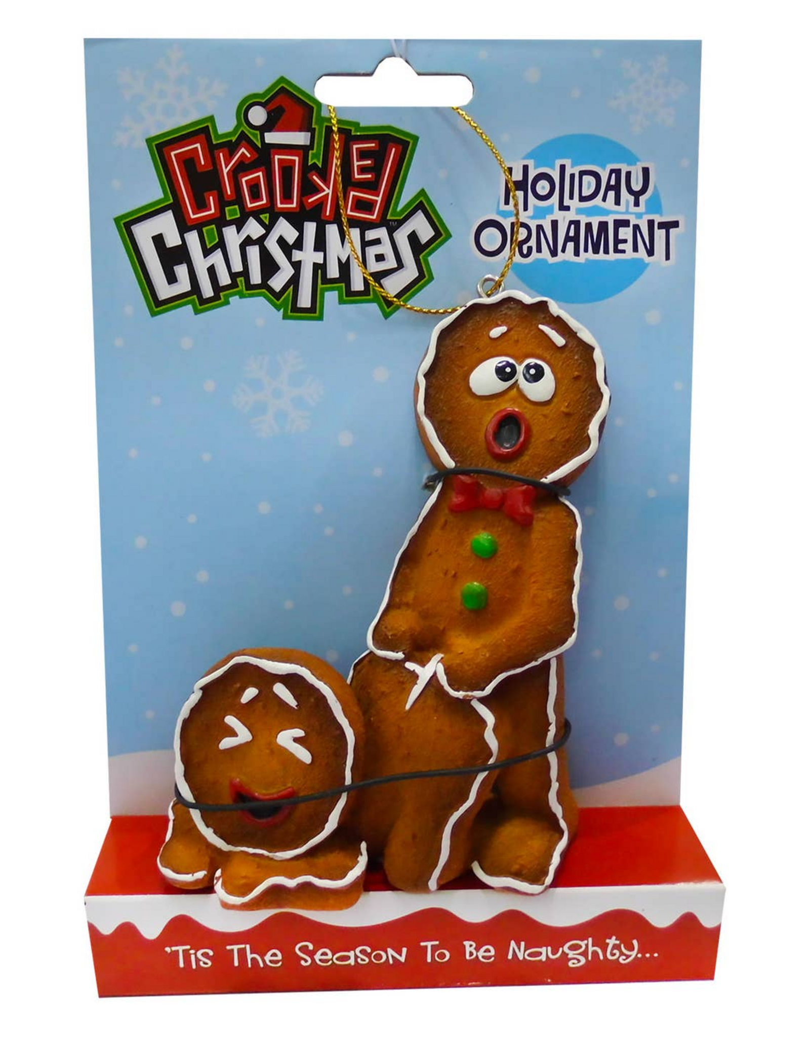 Bad Biscuit Crooked Christmas Ornament