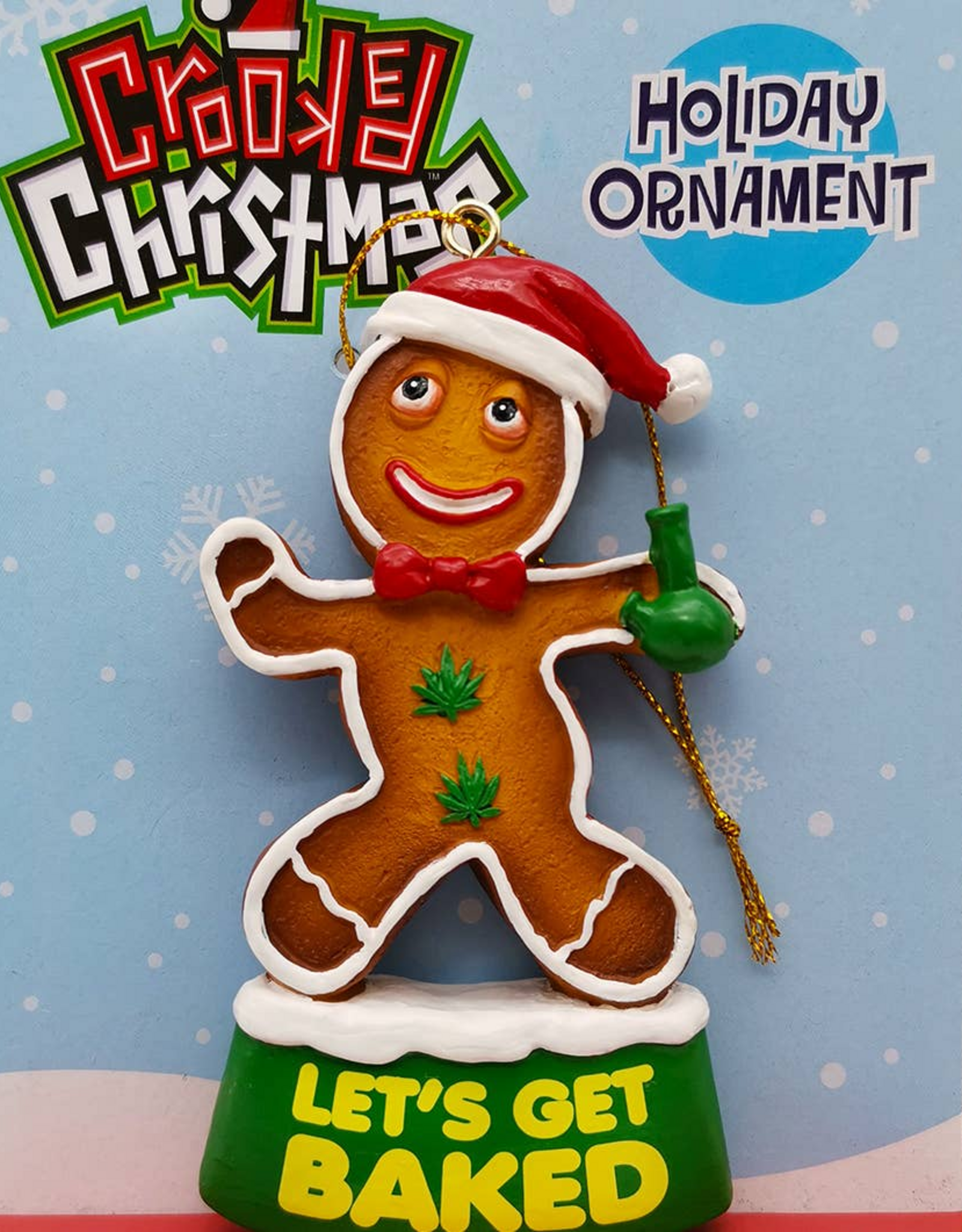 Let's Get Baked Crooked Christmas Ornament