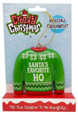 Santa's Favorite Ho Crooked Christmas Ornament