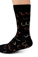 Black Simply the Breast Women's Crew Socks