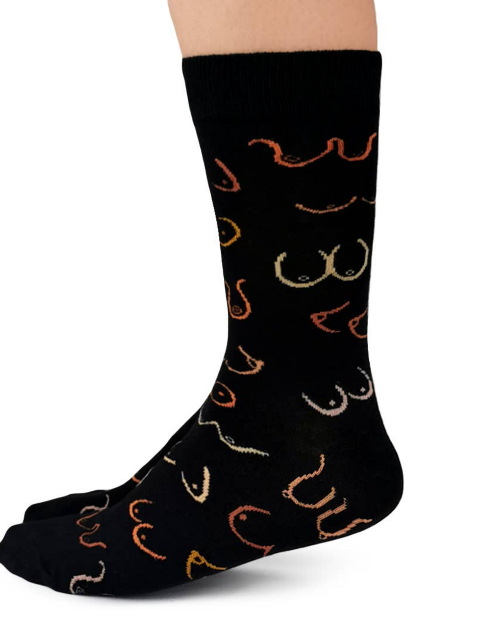 Black Simply the Breast Women's Crew Socks