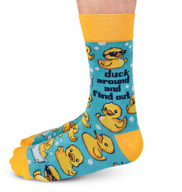 Duck Around Men's Crew Socks
