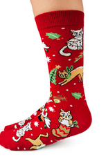 Feline Festive Women's Crew Socks