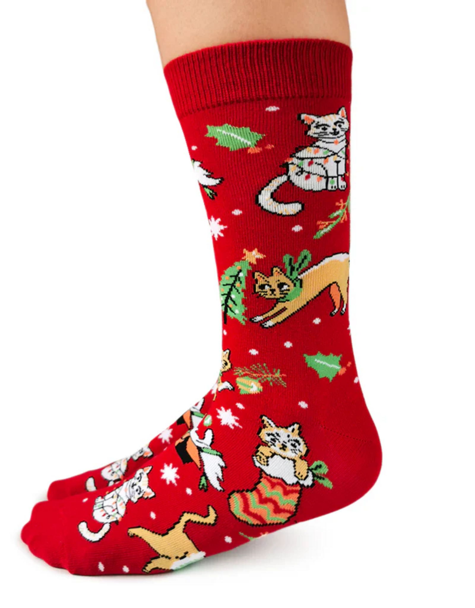 Feline Festive Women's Crew Socks