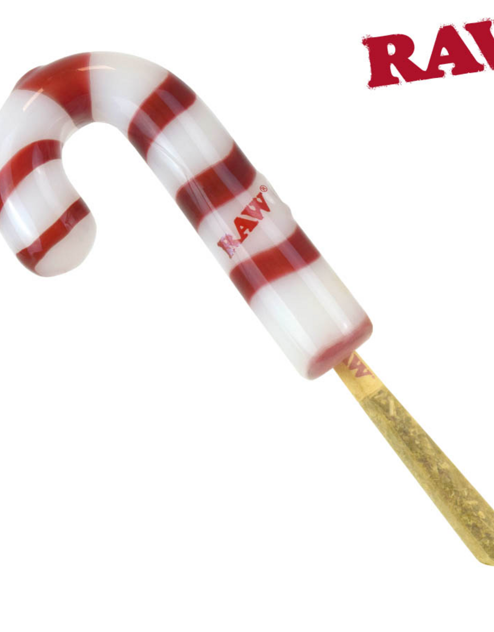 RAW RAW Glass Candy Cane Cone Holder