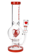Pulsar 12" Cupids Heart Bubble Base Water Pipe by Pulsar
